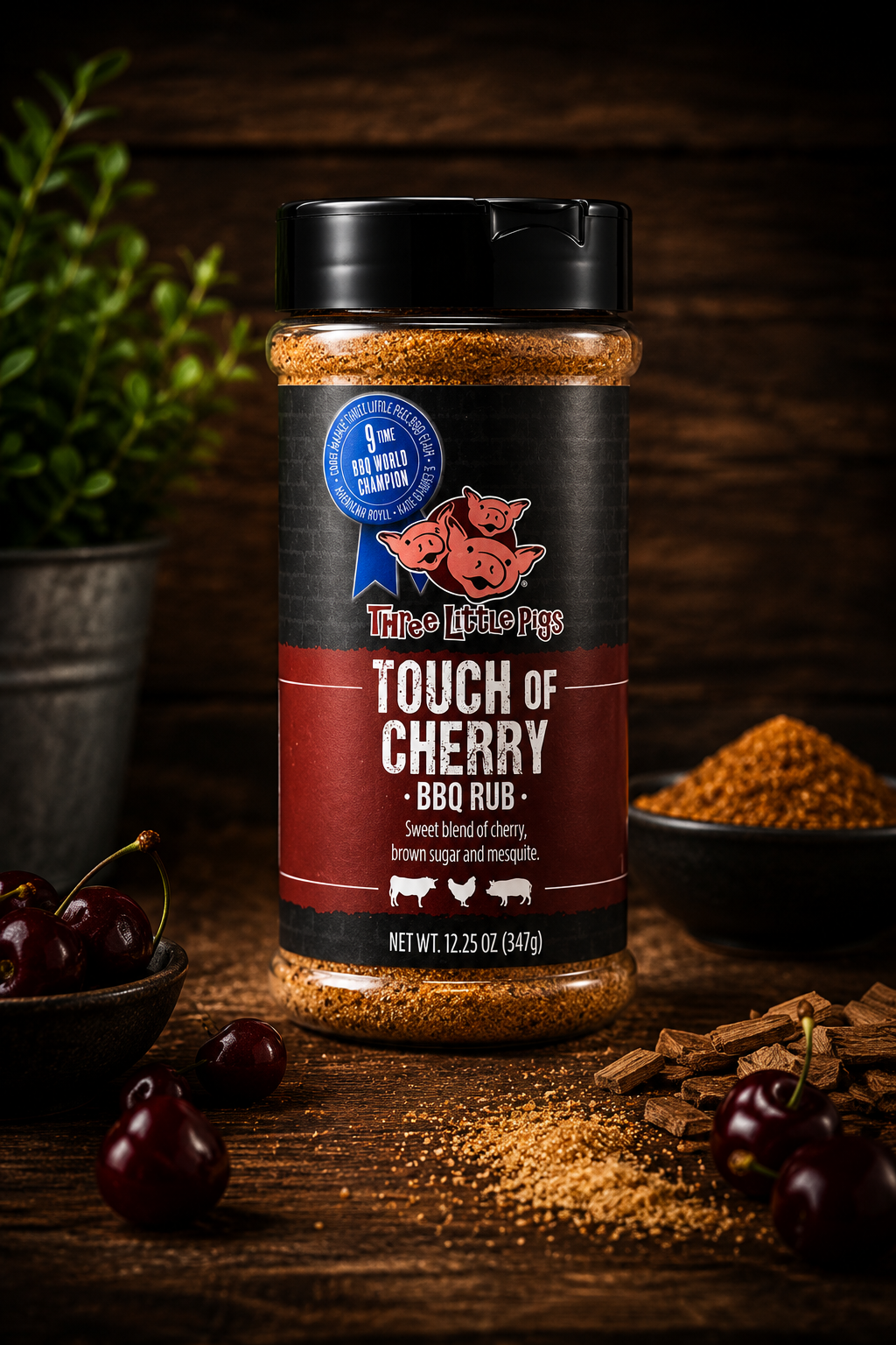 3 Little Pigs Touch of Cherry BBQ RUB 347gr