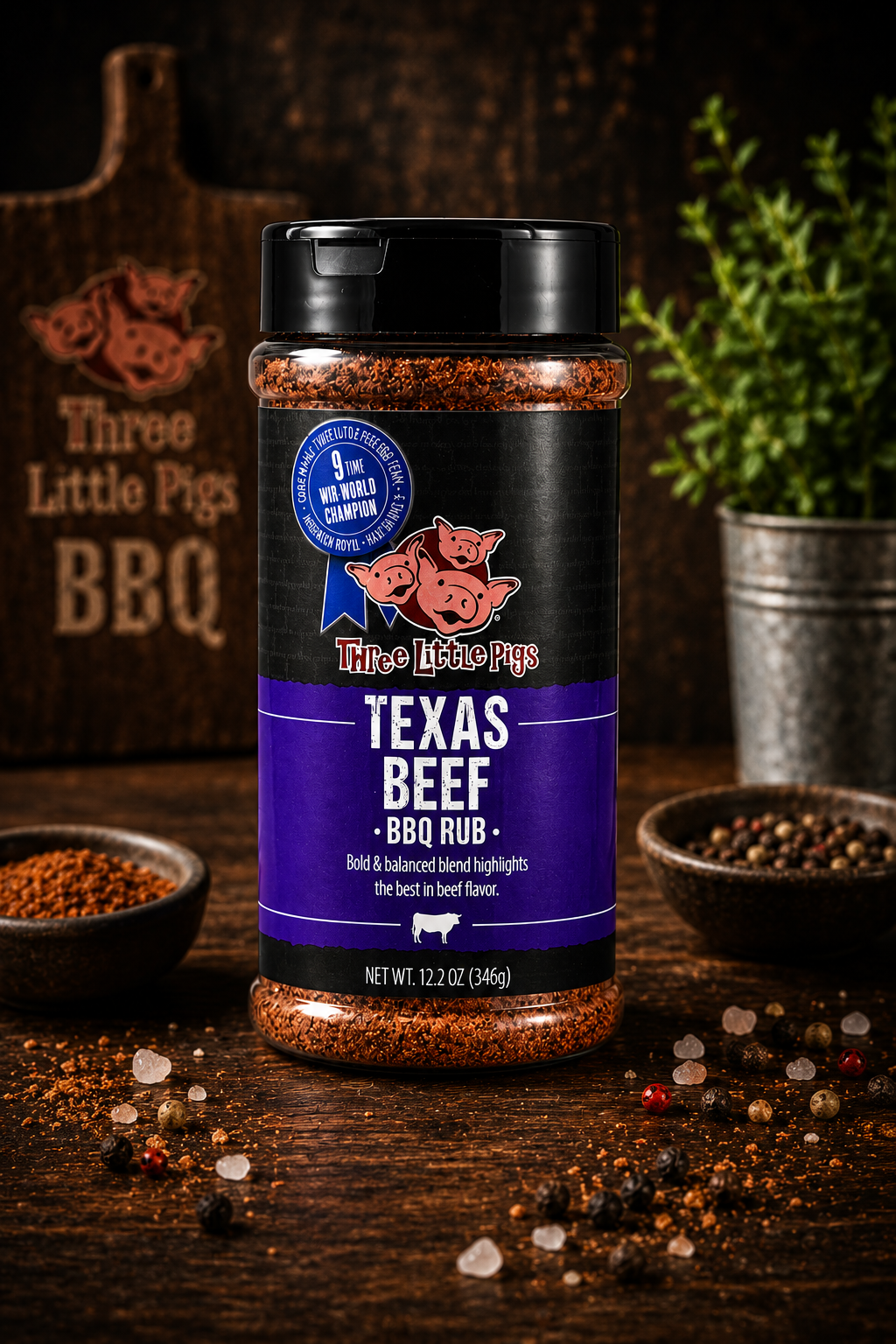 3 Little Pigs Texas Beef BBQ RUB 346gr