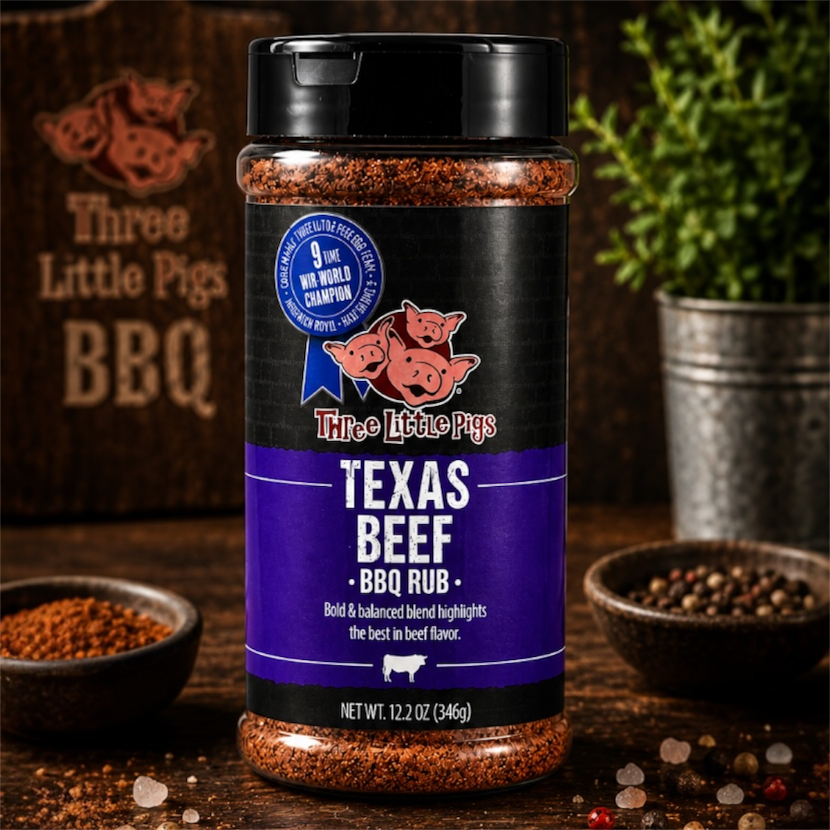 3 Little Pigs Texas Beef BBQ RUB 346gr