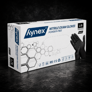 Nitril Handschoenen Ongepoederd Zwart (L) 100 stuks