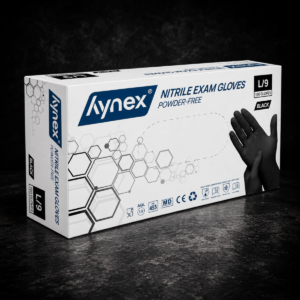 Nitril Handschoenen Ongepoederd Zwart (M)100 stuks